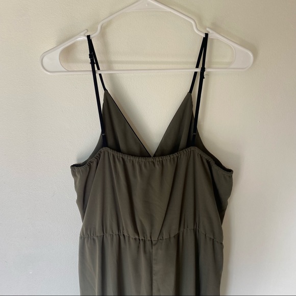 Bar III green sleeveless v-neck jumpsuit romper size XL - Picture 12 of 14